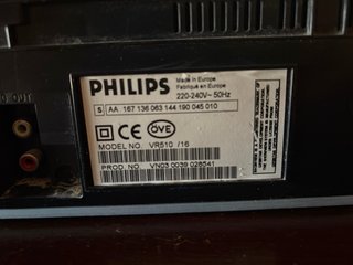 Philips VR510/16 VHS Video Recorder