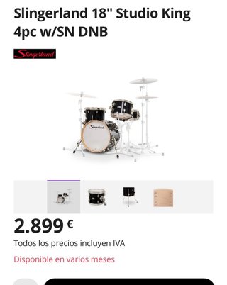 Batería Slingerland bop