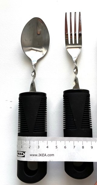 Conjunto Talheres Adaptáveis Idosos Reabilitação