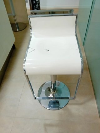 Taburetes Cocina Altos Blancos