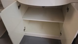 Mueble de baño mármol y madera