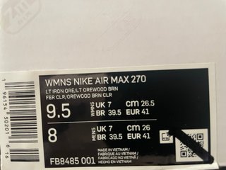 Nike Air Max 270 nuevas talla 41 beige/gris