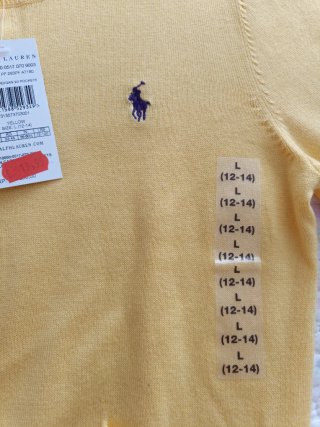 Chaqueta Polo Ralph Lauren amarilla T L infantil