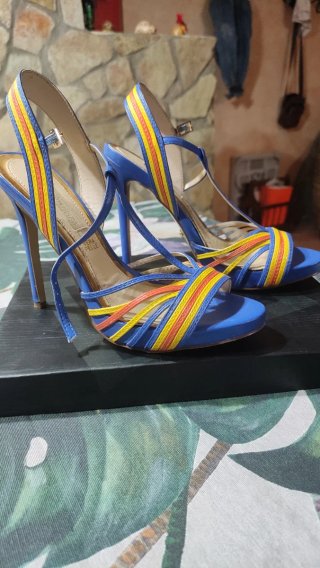 Sandali donna tacco alto Vera Pelle tg 39