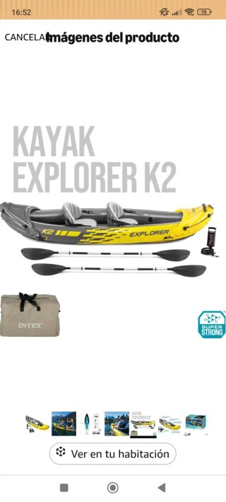 Kayak Hinchable 1-2 Plazas Nuevo