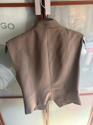 Chaleco Zara Mujer Talla M Marrón