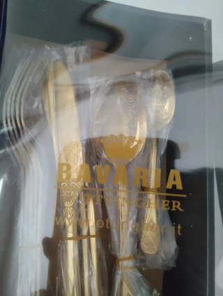 Posate Bavaria Acciaio Inox Dorate