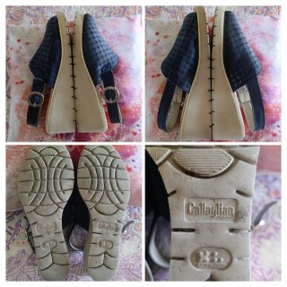 Callaghan Sandalias Cuña Piel-Azul/Beige-40.