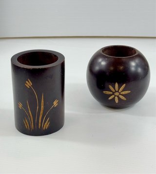 2 Candelabri in Legno Bangkok
