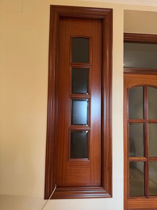Puertas de madera sapely macizas