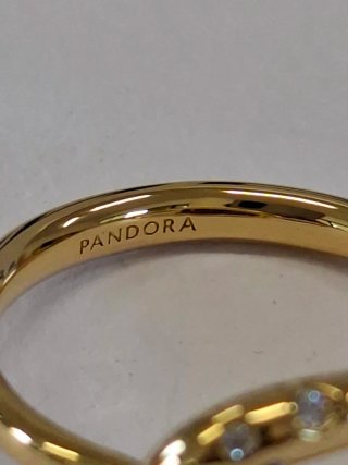 Anello Pandora Organico Oro 164676C01 Tg 56 ZYQ