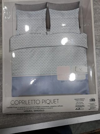 Copriletto Piquet Misura Singola