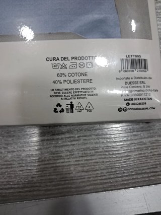 Copriletto Piquet Misura Singola