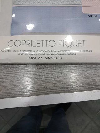 Copriletto Piquet Misura Singola
