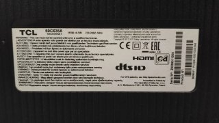 Televisión TCL 50 pulgadas con la Pantalla Rota