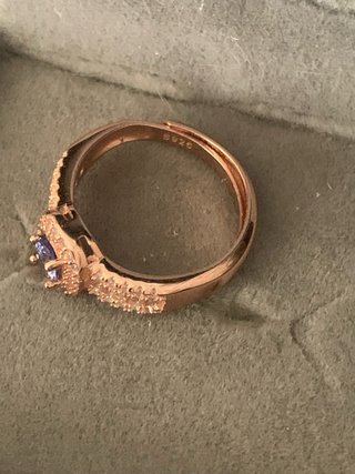Anillo Plata con Tanzanita y Circonitas