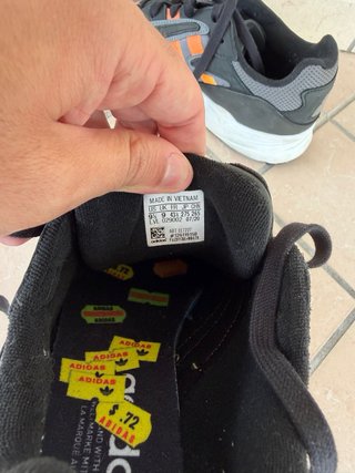 Adidas Scarpe Uomo Nero Arancio 43