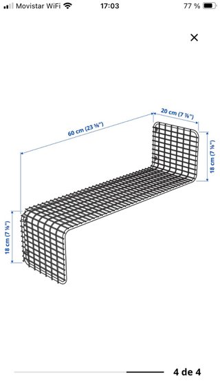 Estantería Metálica Dorada Ikea