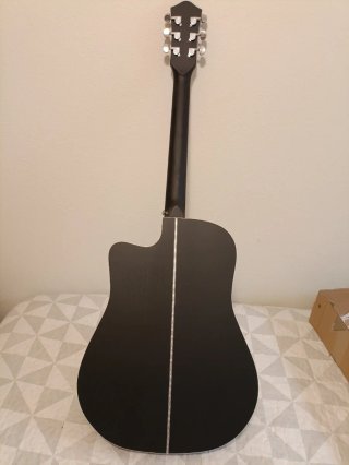 Guitarra Acústica Negra 41, nueva.