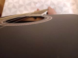 Guitarra Acústica Negra 41, nueva.