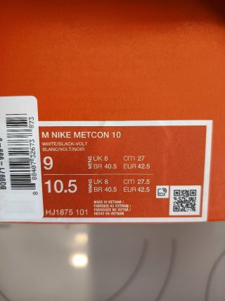 Nike Metcon 10 Talla 42 42'5 Blancas y Amarillas
