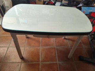 Mesa Cocina Extensible Cristal a medida