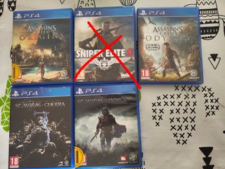 Lote 4 Juegos PS4: Assassin's Creed Origins, Odyss