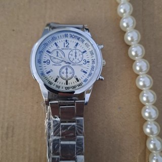 Orologi Uomo/Donna + Collana Perle
