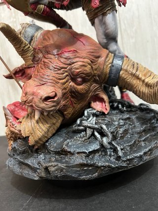 Figura Kratos Resina Pintada a Mano