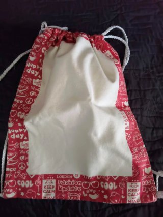Mochila de tela para pintar