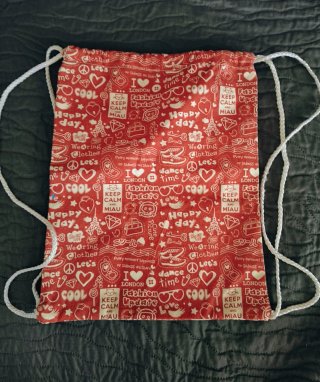 Mochila de tela para pintar
