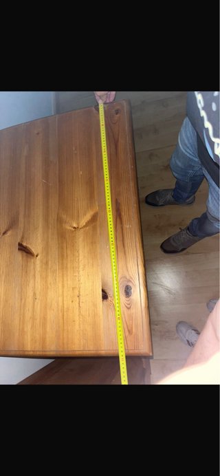 Mesita auxiliar rústica de madera