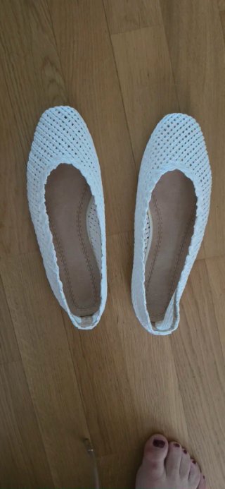 Bailarinas caladas blancas