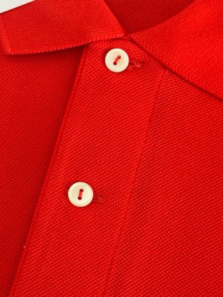 Polo Lacoste classic fit Rojo 100% original.