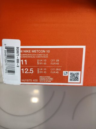 Nike Metcon 10 Talla 45 Azul/Blanco