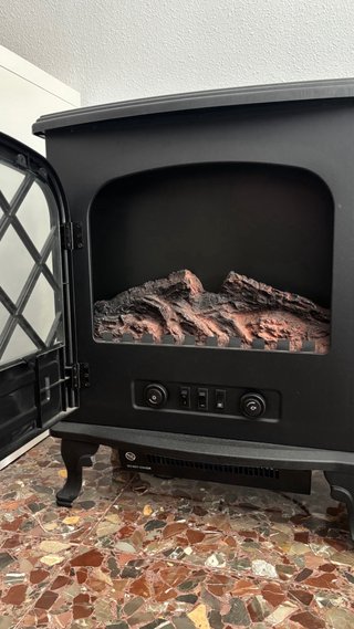 Estufa eléctrica Vicobed negra
