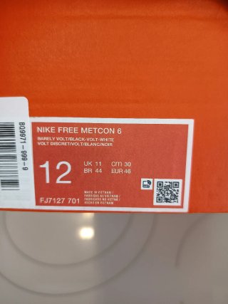 Nike Free Metcon 6 Talla 46
