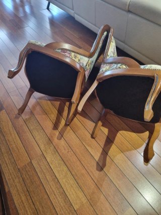 2 Poltrone Damasco Signoresche Basse