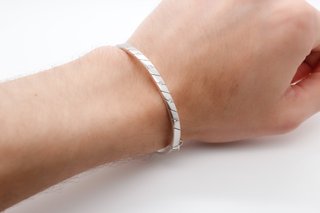 Pulsera de Oro Blanco 18K (5-490)