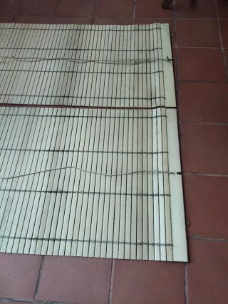 Persiana PVC y madera rústico puerta pueblo retro