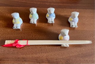 Cute bear chopstick rests