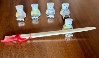 Cute bear chopstick rests
