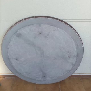 Mesa redonda mosaico artesanal sin patas