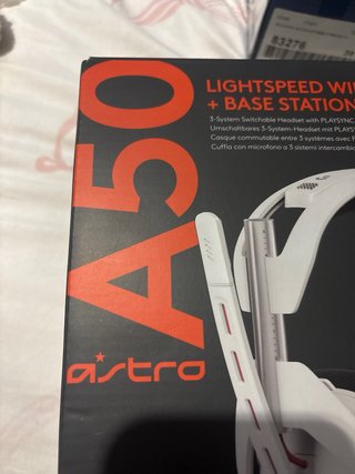 Cascos Astro A50 Blancos + Base Station