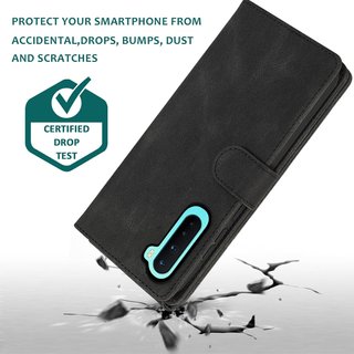 Asuwish funda cartera piel soporte tarjetas