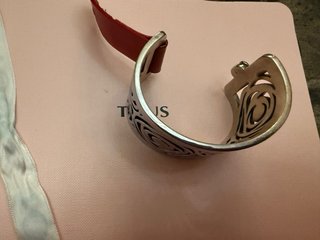 Pulsera Tous Plata y Rojo