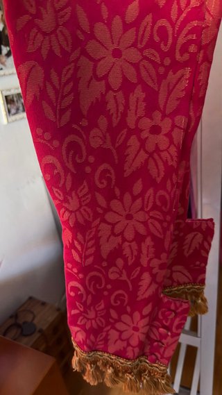 Traje de Fallera Rosa y Dorado
