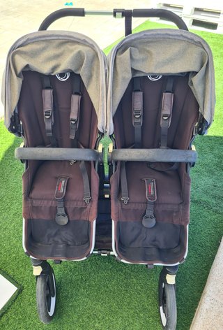 Carro Gemelar Bugaboo Donkey Gris