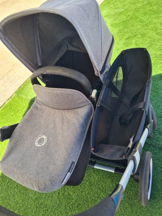 Carro Gemelar Bugaboo Donkey Gris