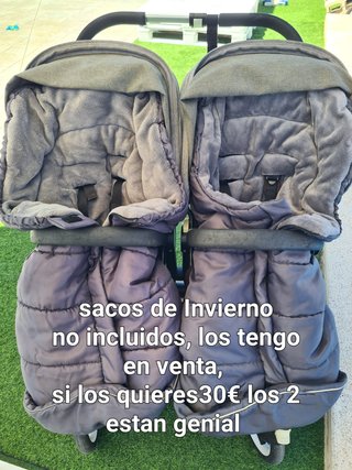 Carro Gemelar Bugaboo Donkey Gris